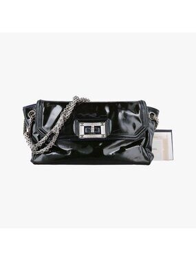 Chanel Chain Flap Bag Green Patent